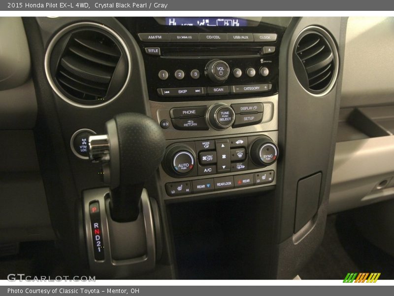 Crystal Black Pearl / Gray 2015 Honda Pilot EX-L 4WD