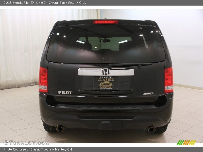 Crystal Black Pearl / Gray 2015 Honda Pilot EX-L 4WD