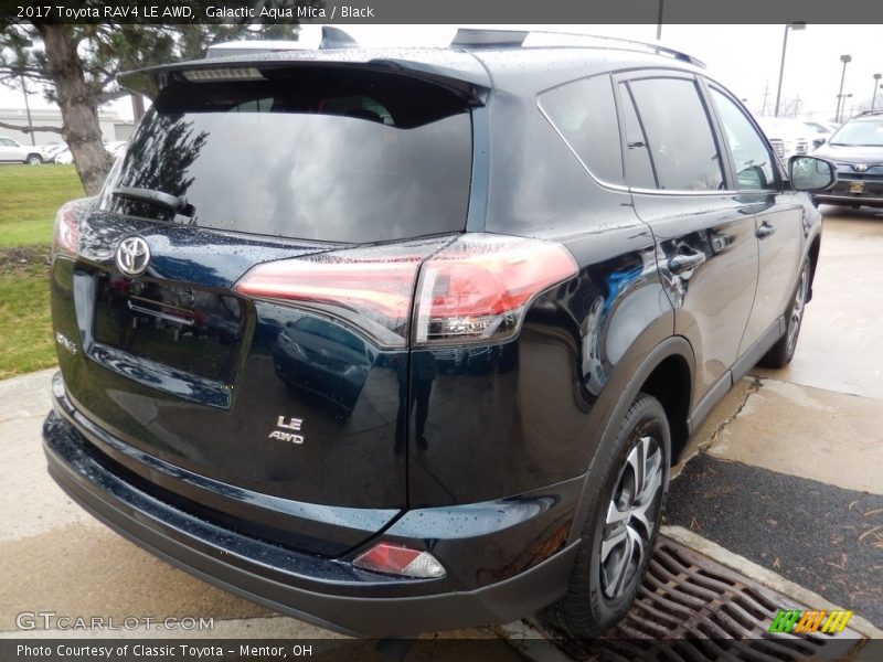 Galactic Aqua Mica / Black 2017 Toyota RAV4 LE AWD