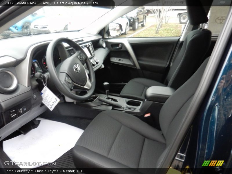 Galactic Aqua Mica / Black 2017 Toyota RAV4 LE AWD