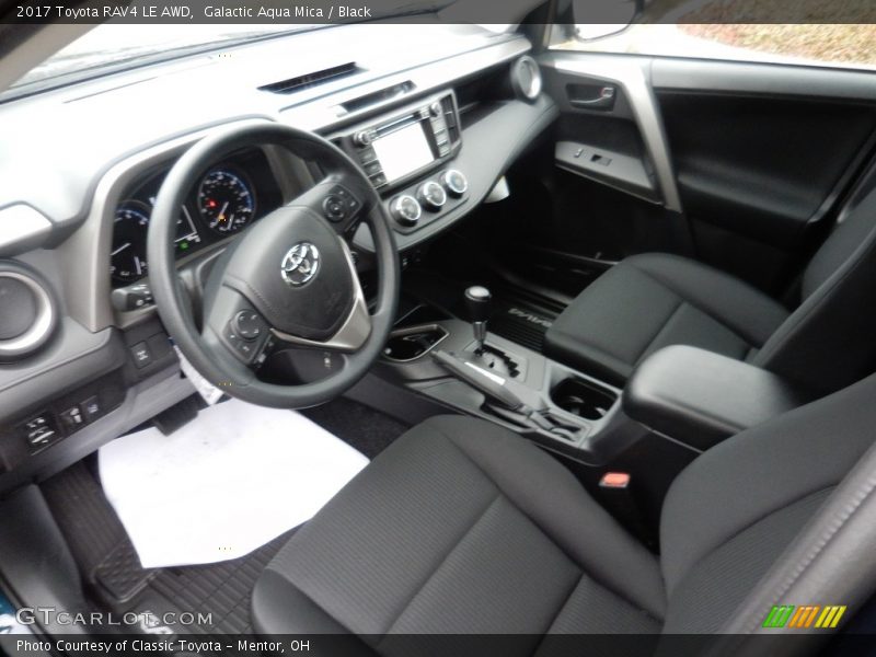 Galactic Aqua Mica / Black 2017 Toyota RAV4 LE AWD