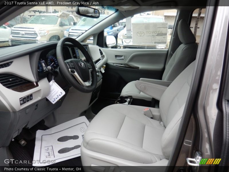 Predawn Gray Mica / Ash 2017 Toyota Sienna XLE AWD