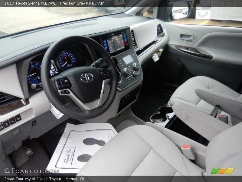 Predawn Gray Mica / Ash 2017 Toyota Sienna XLE AWD