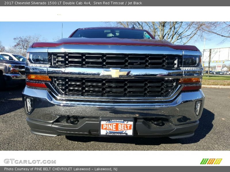 Siren Red Tintcoat / Jet Black 2017 Chevrolet Silverado 1500 LT Double Cab 4x4