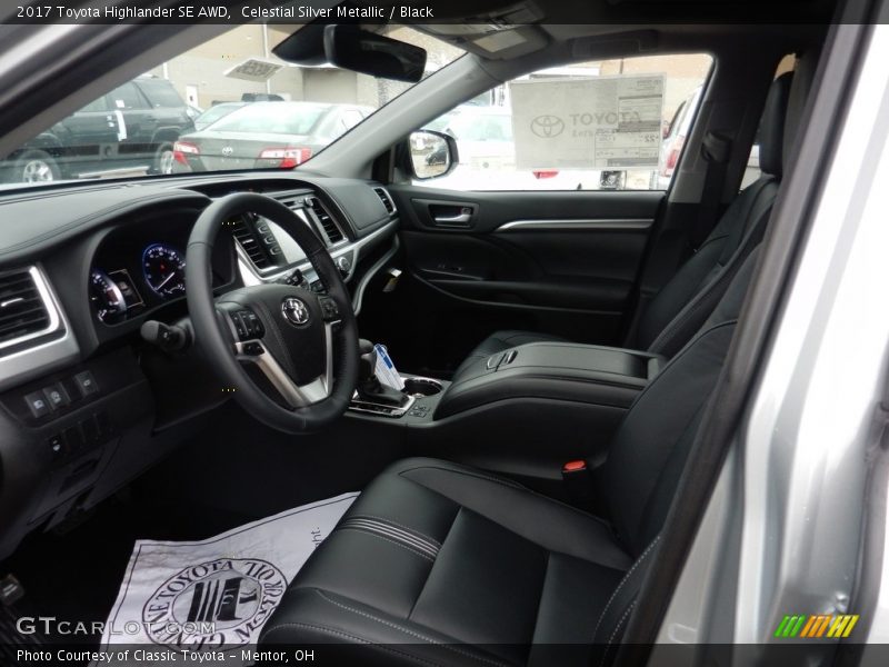  2017 Highlander SE AWD Black Interior