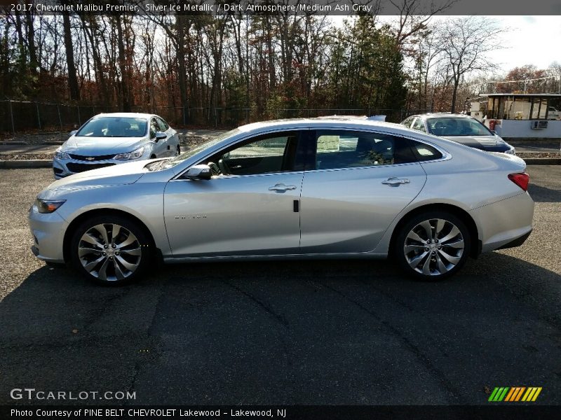 Silver Ice Metallic / Dark Atmosphere/Medium Ash Gray 2017 Chevrolet Malibu Premier