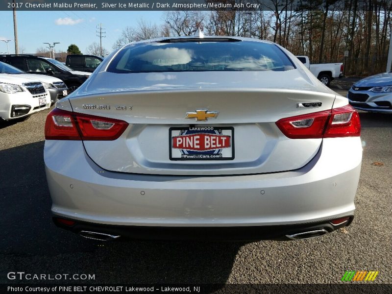Silver Ice Metallic / Dark Atmosphere/Medium Ash Gray 2017 Chevrolet Malibu Premier
