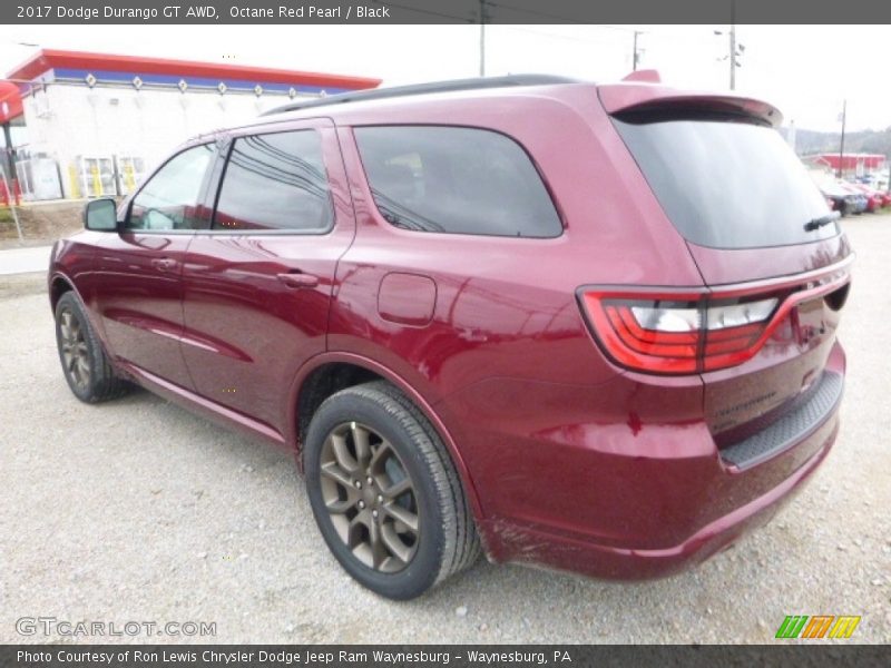 Octane Red Pearl / Black 2017 Dodge Durango GT AWD