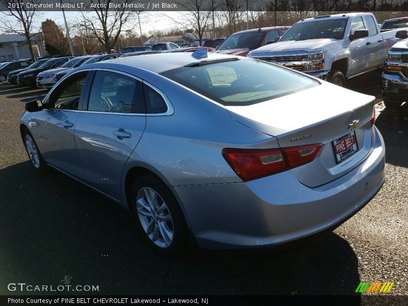 Arctic Blue Metallic / Jet Black 2017 Chevrolet Malibu LT