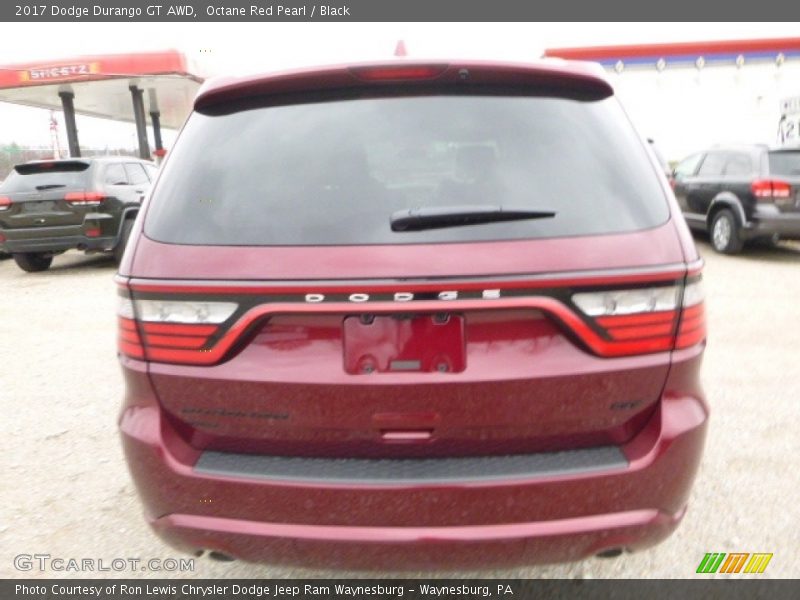 Octane Red Pearl / Black 2017 Dodge Durango GT AWD
