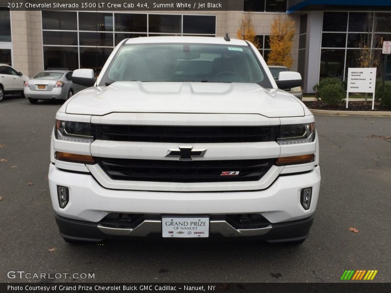 Summit White / Jet Black 2017 Chevrolet Silverado 1500 LT Crew Cab 4x4