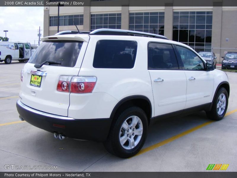 Summit White / Ebony 2008 GMC Acadia SLE
