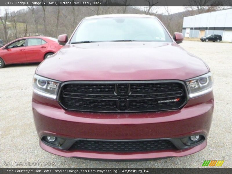Octane Red Pearl / Black 2017 Dodge Durango GT AWD