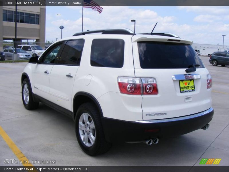 Summit White / Ebony 2008 GMC Acadia SLE