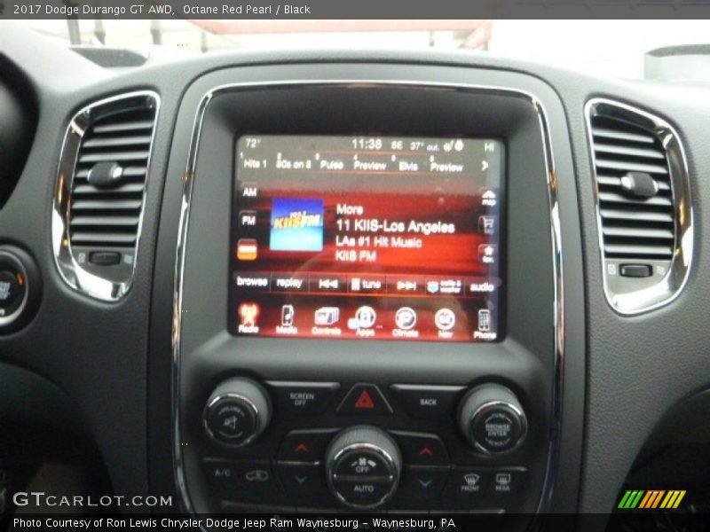 Octane Red Pearl / Black 2017 Dodge Durango GT AWD