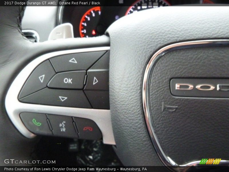 Octane Red Pearl / Black 2017 Dodge Durango GT AWD