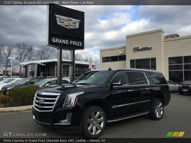 Black Raven / Jet Black 2016 Cadillac Escalade ESV Luxury 4WD