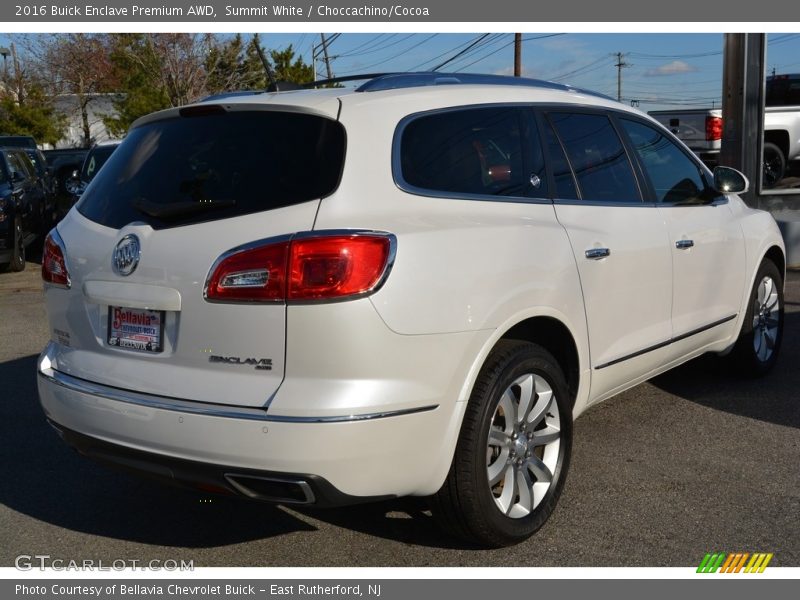 Summit White / Choccachino/Cocoa 2016 Buick Enclave Premium AWD