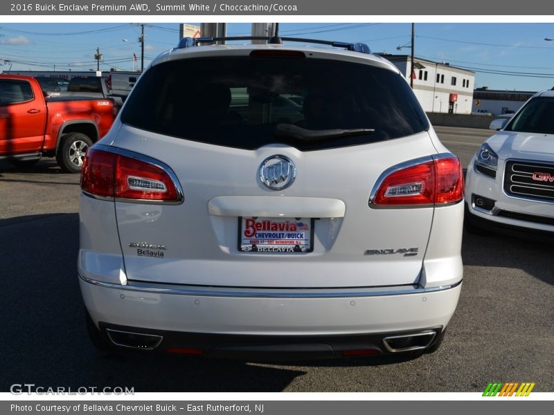 Summit White / Choccachino/Cocoa 2016 Buick Enclave Premium AWD