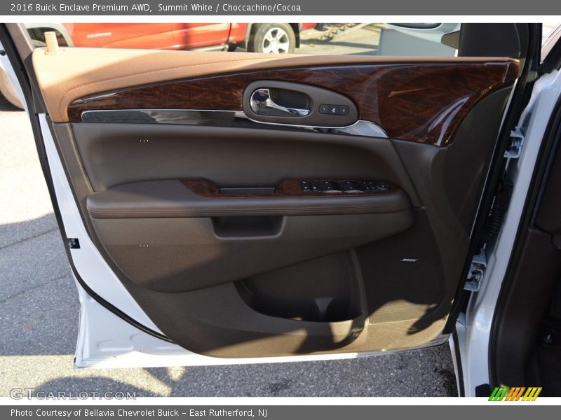 Summit White / Choccachino/Cocoa 2016 Buick Enclave Premium AWD