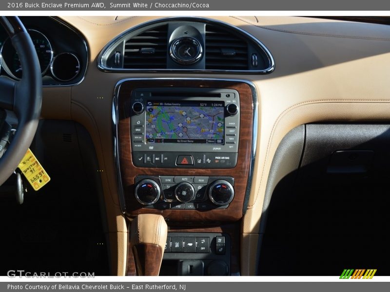 Summit White / Choccachino/Cocoa 2016 Buick Enclave Premium AWD