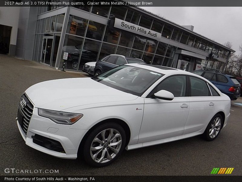 Glacier White Metallic / Nougat Brown 2017 Audi A6 3.0 TFSI Premium Plus quattro