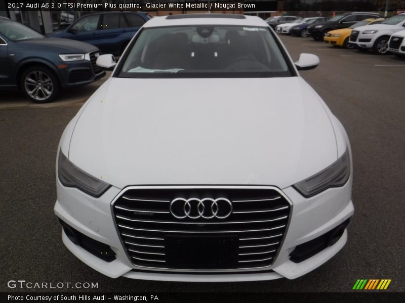 Glacier White Metallic / Nougat Brown 2017 Audi A6 3.0 TFSI Premium Plus quattro