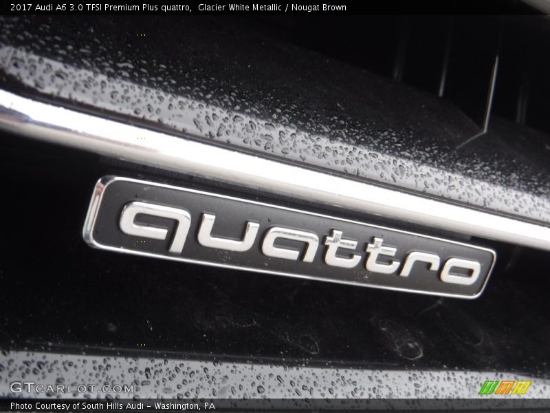 Glacier White Metallic / Nougat Brown 2017 Audi A6 3.0 TFSI Premium Plus quattro