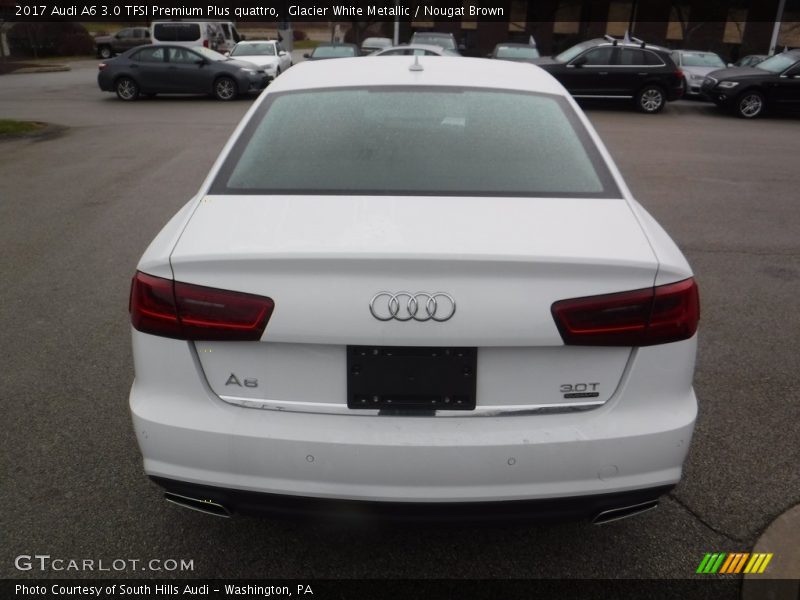 Glacier White Metallic / Nougat Brown 2017 Audi A6 3.0 TFSI Premium Plus quattro