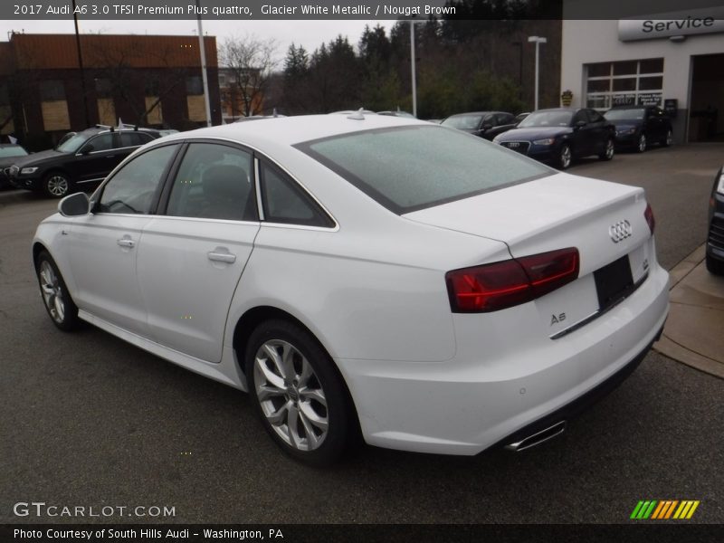 Glacier White Metallic / Nougat Brown 2017 Audi A6 3.0 TFSI Premium Plus quattro