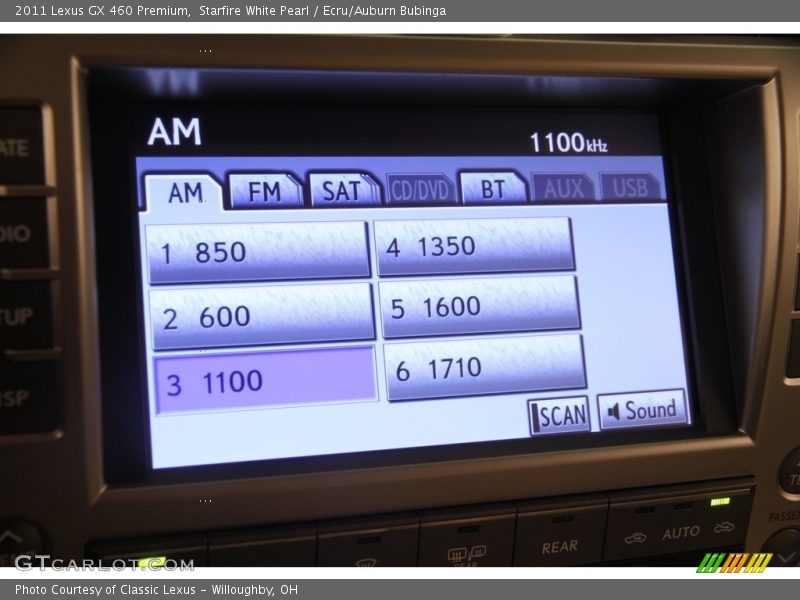 Starfire White Pearl / Ecru/Auburn Bubinga 2011 Lexus GX 460 Premium
