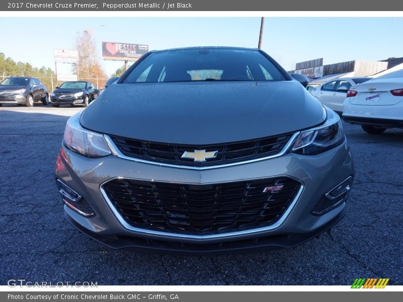 Pepperdust Metallic / Jet Black 2017 Chevrolet Cruze Premier