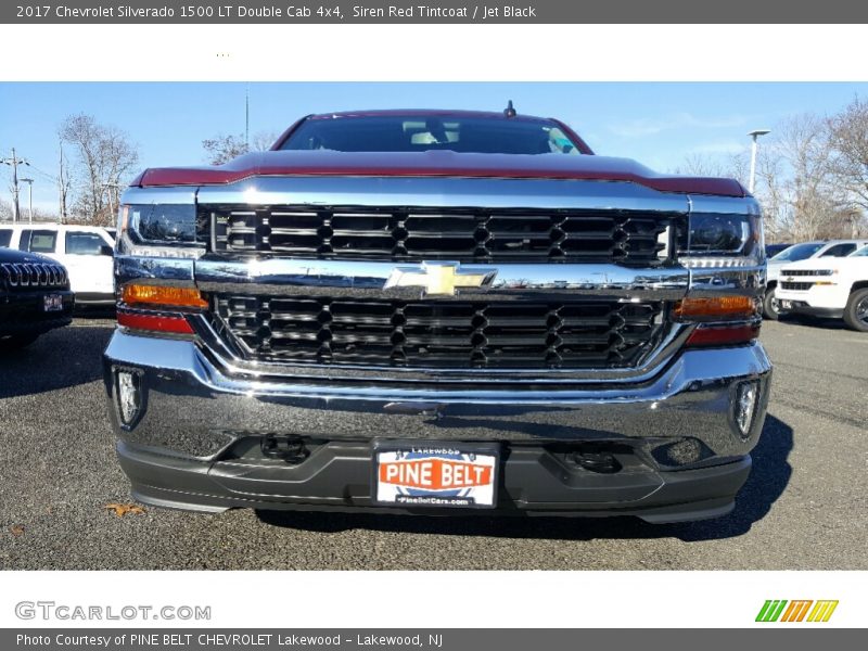 Siren Red Tintcoat / Jet Black 2017 Chevrolet Silverado 1500 LT Double Cab 4x4