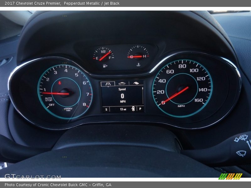 Pepperdust Metallic / Jet Black 2017 Chevrolet Cruze Premier
