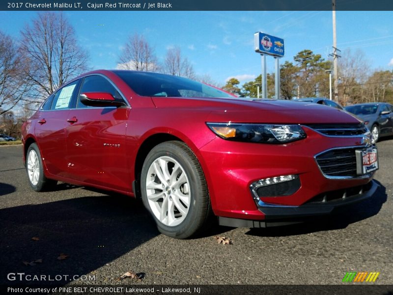 Cajun Red Tintcoat / Jet Black 2017 Chevrolet Malibu LT