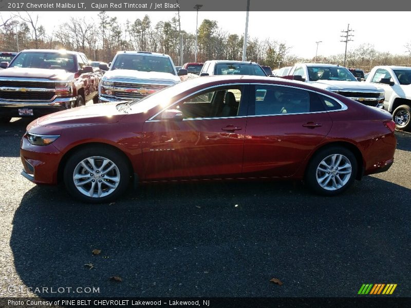Cajun Red Tintcoat / Jet Black 2017 Chevrolet Malibu LT