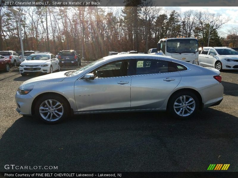 Silver Ice Metallic / Jet Black 2017 Chevrolet Malibu LT