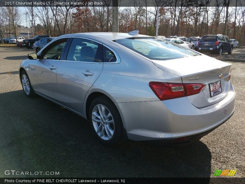 Silver Ice Metallic / Jet Black 2017 Chevrolet Malibu LT