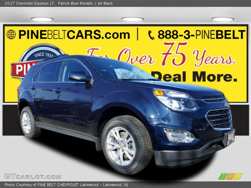 Patriot Blue Metallic / Jet Black 2017 Chevrolet Equinox LT