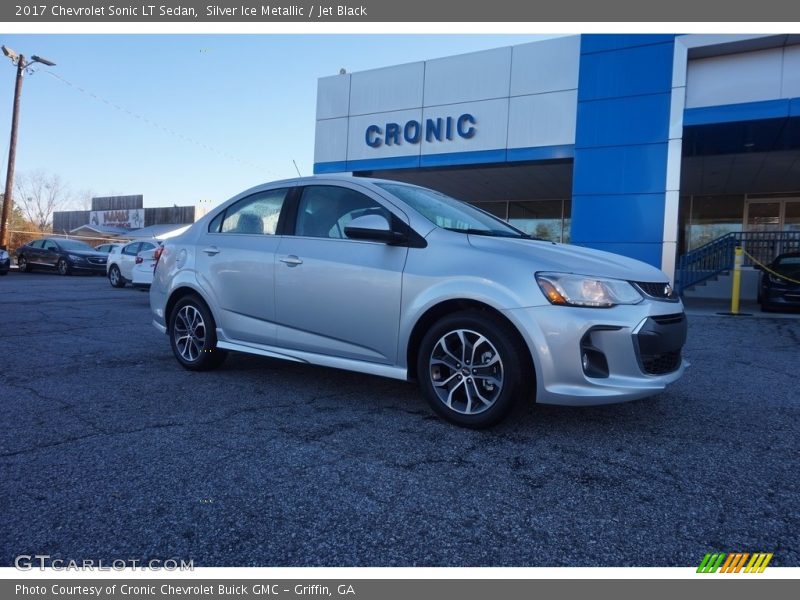 Silver Ice Metallic / Jet Black 2017 Chevrolet Sonic LT Sedan