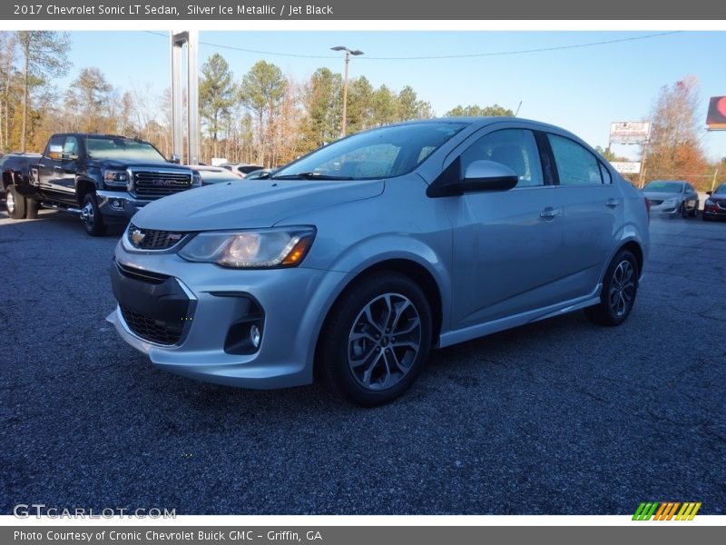 Silver Ice Metallic / Jet Black 2017 Chevrolet Sonic LT Sedan