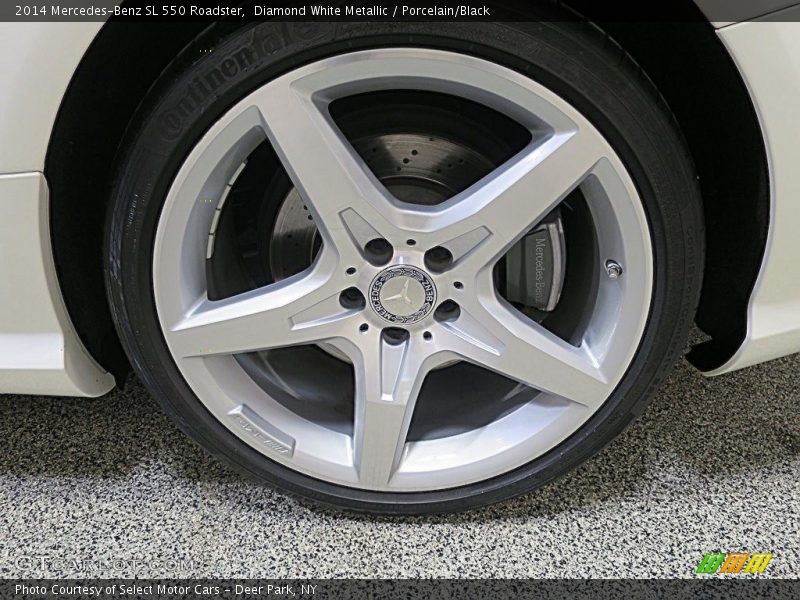 Diamond White Metallic / Porcelain/Black 2014 Mercedes-Benz SL 550 Roadster