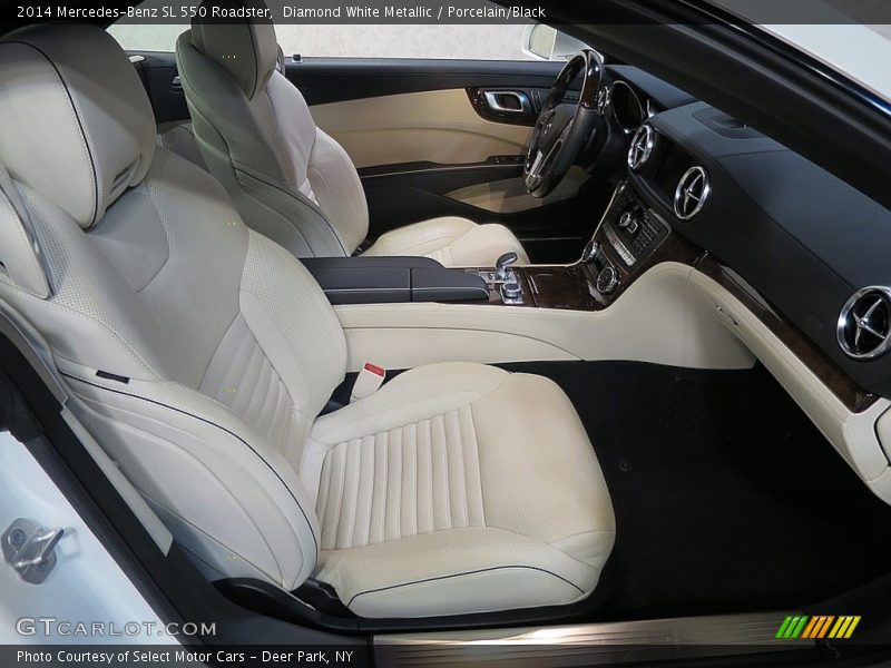 Diamond White Metallic / Porcelain/Black 2014 Mercedes-Benz SL 550 Roadster