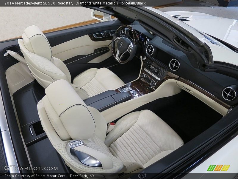 Diamond White Metallic / Porcelain/Black 2014 Mercedes-Benz SL 550 Roadster