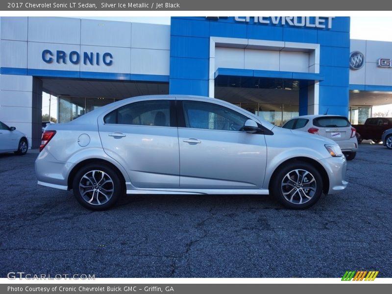 Silver Ice Metallic / Jet Black 2017 Chevrolet Sonic LT Sedan