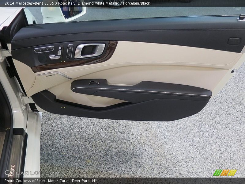 Diamond White Metallic / Porcelain/Black 2014 Mercedes-Benz SL 550 Roadster