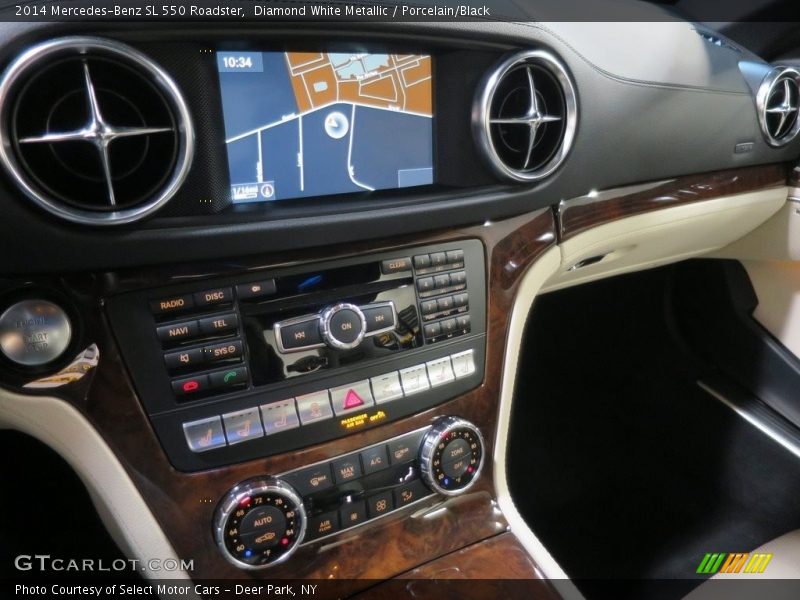 Diamond White Metallic / Porcelain/Black 2014 Mercedes-Benz SL 550 Roadster