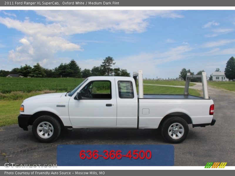 Oxford White / Medium Dark Flint 2011 Ford Ranger XL SuperCab