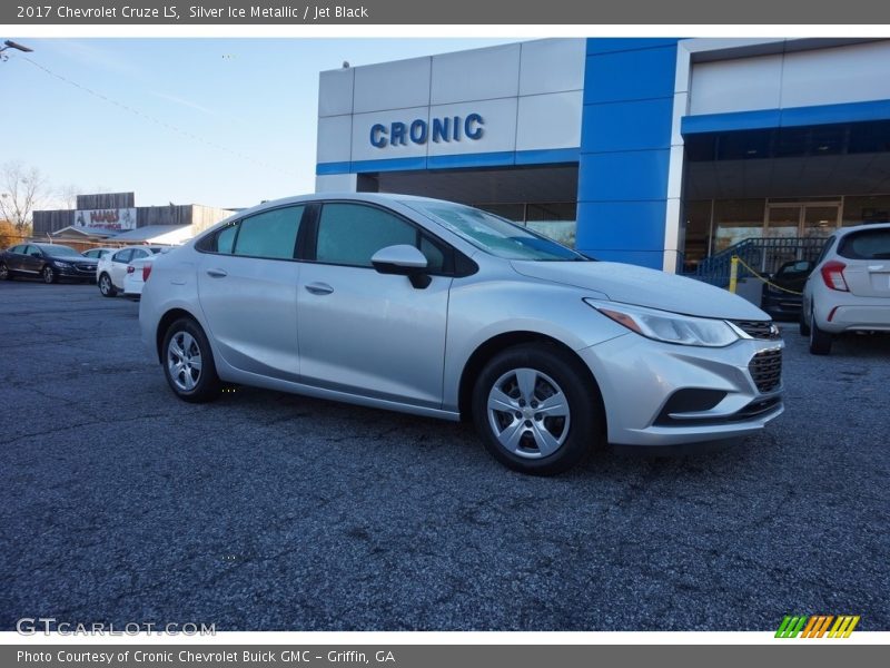 Silver Ice Metallic / Jet Black 2017 Chevrolet Cruze LS