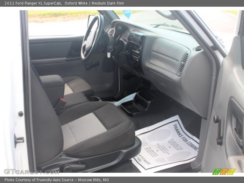 Oxford White / Medium Dark Flint 2011 Ford Ranger XL SuperCab
